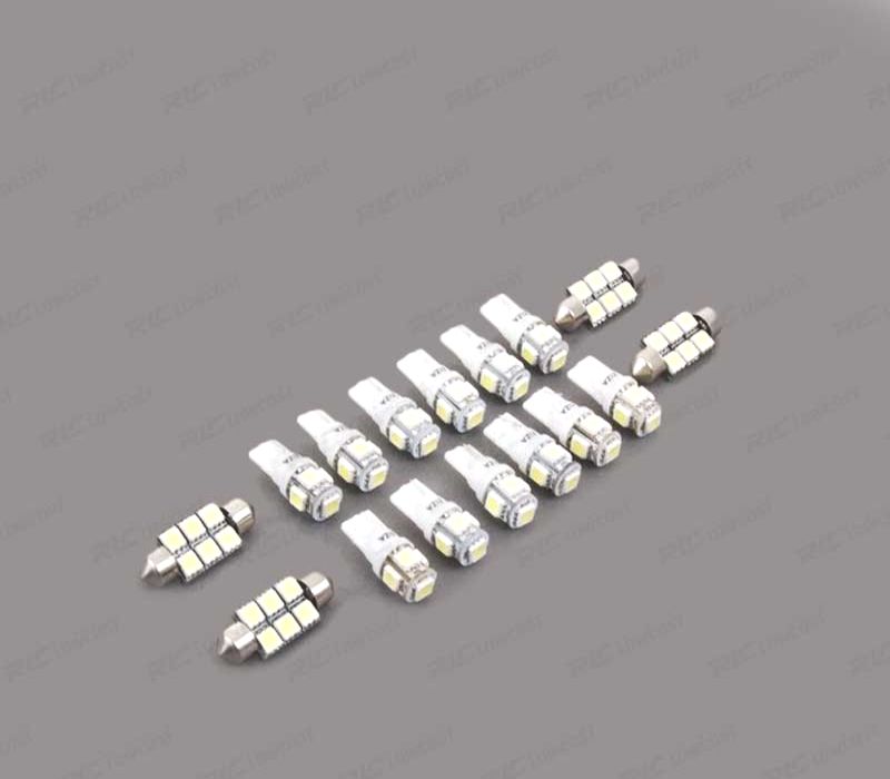 KIT COMPLETO DE 19 LÂMPADAS LED INTERIOR PARA AUDI A6 ALLROAD QUATTRO 4GH 4GJ 2012 +
