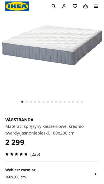 !Nowy! Materac 180x200 Valevag