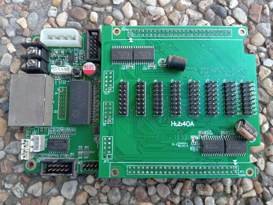 Karta odbiorcza telebim, ekran LED : RV901 + HUB40a Linsn