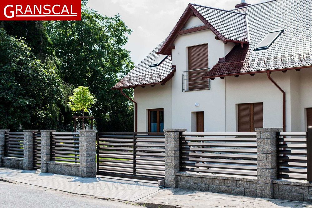 Ogrodzenie aluminiowe nowoczesne brama przesuwna furtka płot Poznań