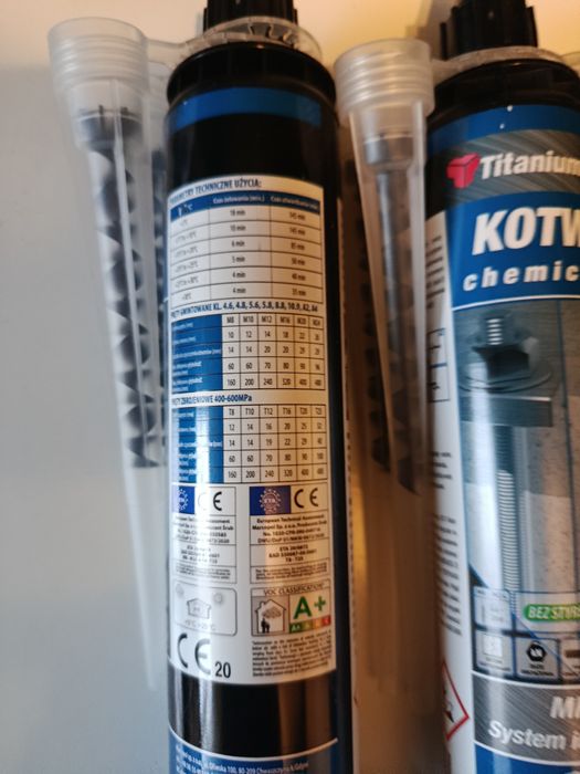 Kotwy chemiczne TitaniumPro