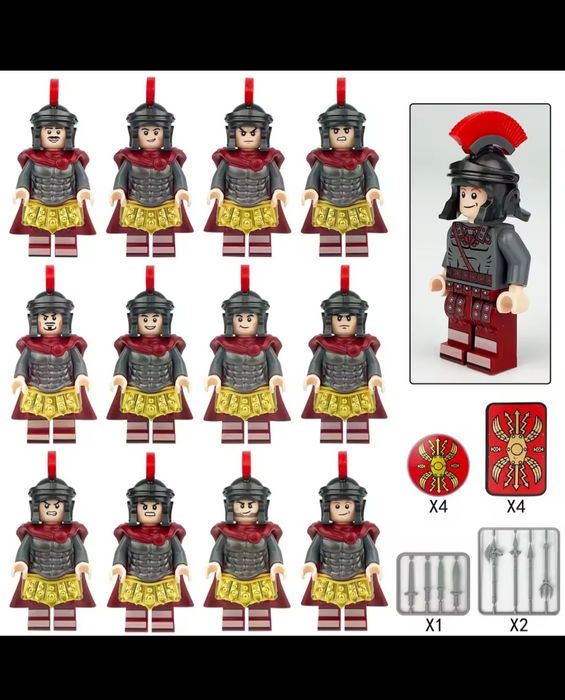 Klocki figurki żołnierze rzymianie kompatybilne z Lego rzymianie figurki rzymscy legioniści