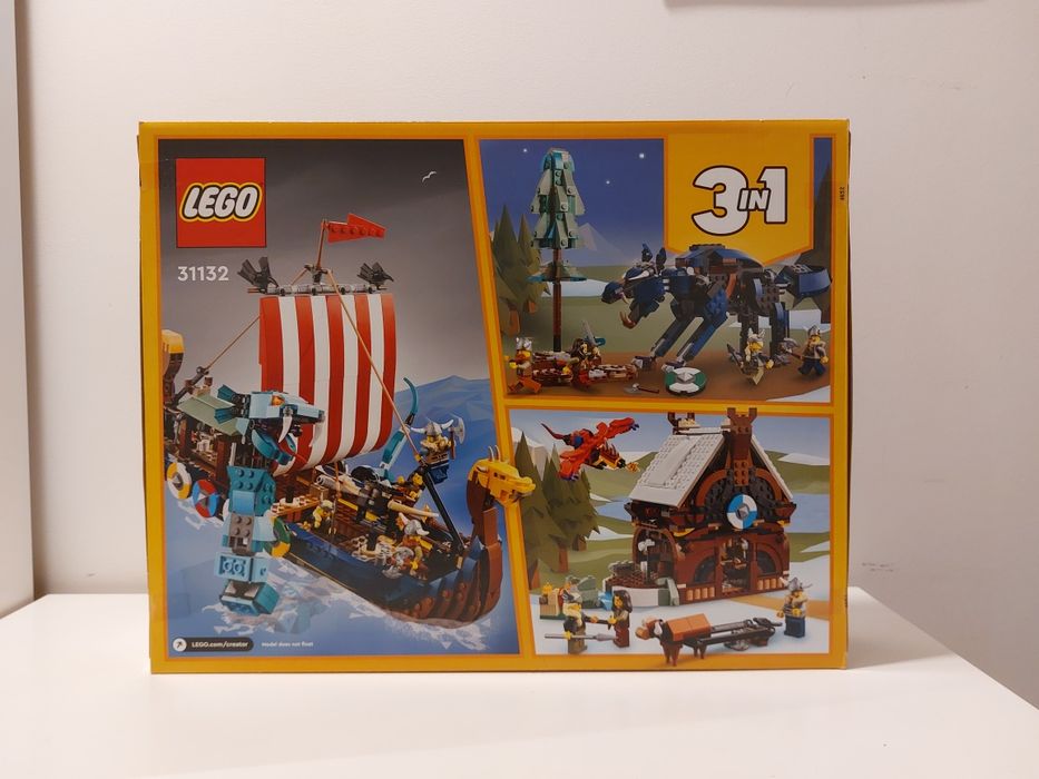 ENVIO GRATIS-LEGO 31132 Viking Ship and the Midgard Serpent (Creator)