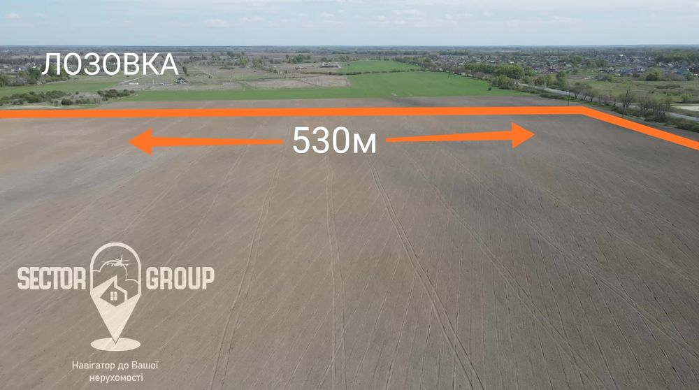 Від 1 га Землі промисловості на фасаді окружної, можна частинами.