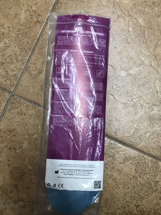 Wkładki na dolegliwości bólowe stop i stawów