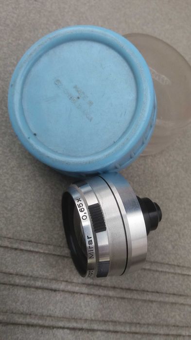 Obiektyw  ''Meopta Mirar'' 0,65x ,  made in Czechoslovakia