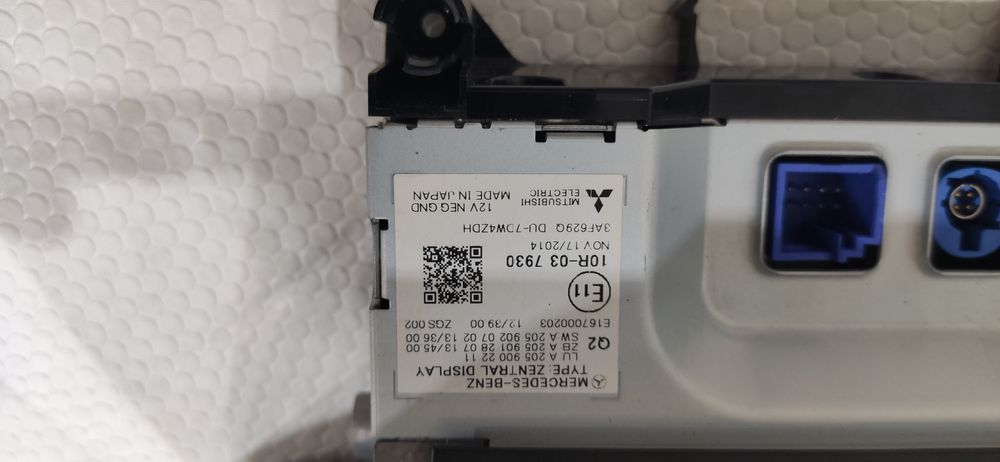 Capas pinças, joystick central e Display Écran Mercedes w205