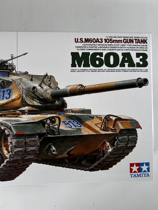 Czołg M60A3 105 mm Gun Tank model do sklejenia Tamiya 35140