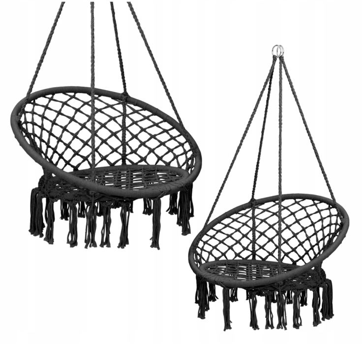 Huśtawka Wisząca Bocianie Gniazdo Fotel Wiszący Krzesło Kokon na Ogród