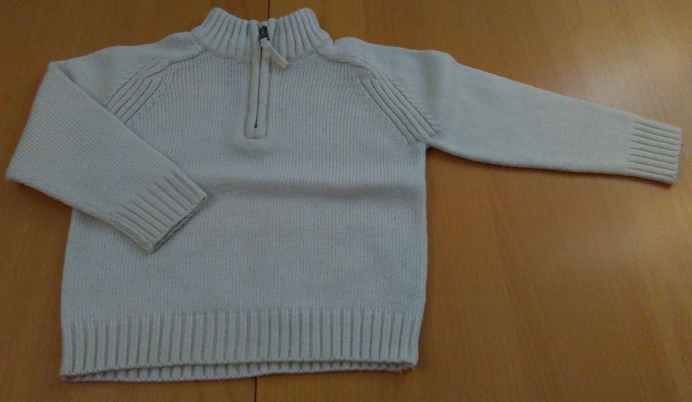 Sweter kremowy rozm 98 cm 2-3 lata