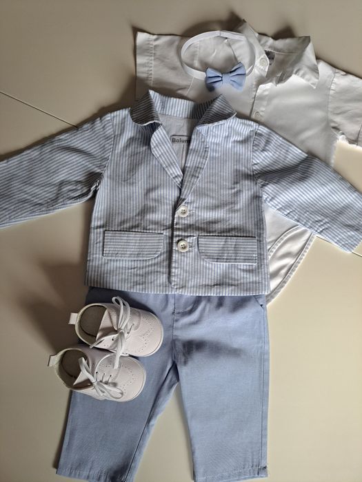 Garniturek do chrztu dla chłopca Balumi