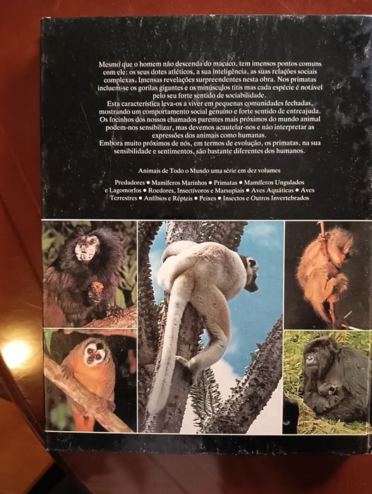 Primatas;	Coleção Animais de todo o Mundo do Circulo de Leitores.*