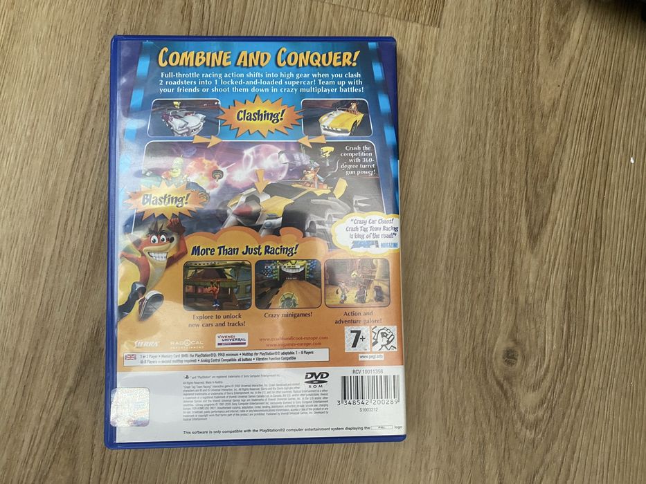 Crash Tag Team Racing PS2 unikat sprawna plyta