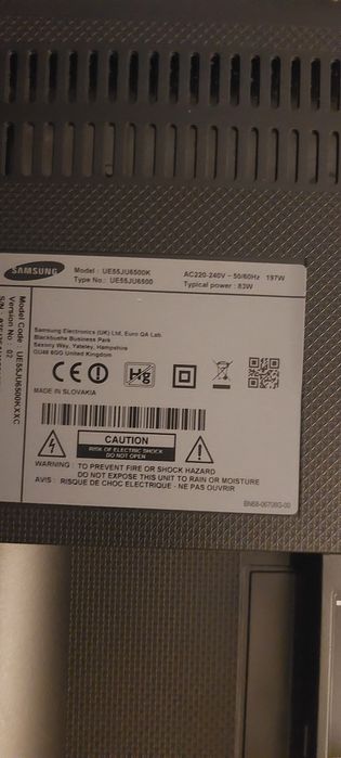 Peças Tv Smart samsung 55Polegadas Ecra partido faço entrega domicílio