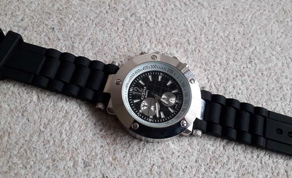 Nowy męski zegarek IceStar czarny cyferblat