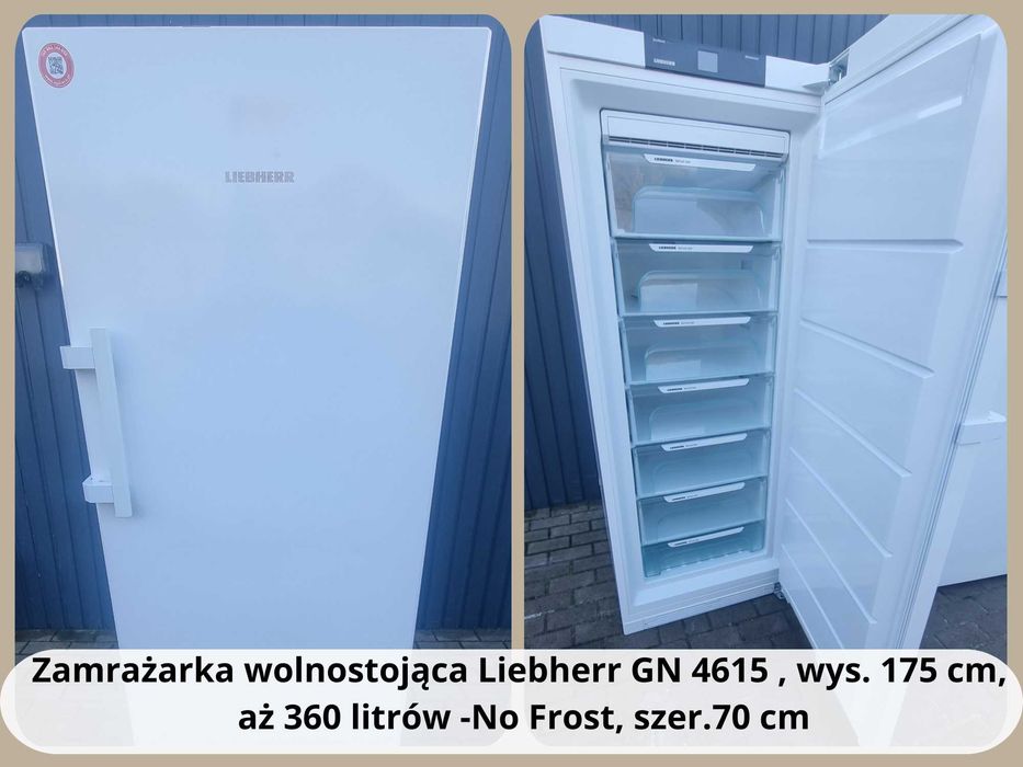 Zamrażarka wolnostojąca Liebherr GN 4615, wys.175, 360L,No Frost,70 cm