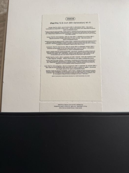 Ipad pro 12.9 m2(6th geracao) 256gb