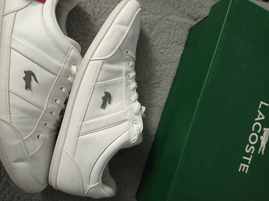 Buty Lacoste Chaymon rozmiar 43 skóra białe skórzane trampki j Nowe 28
