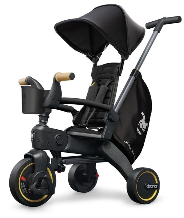 Триколісний велосипед складний Doona Liki Trike S5 / Nitro Black