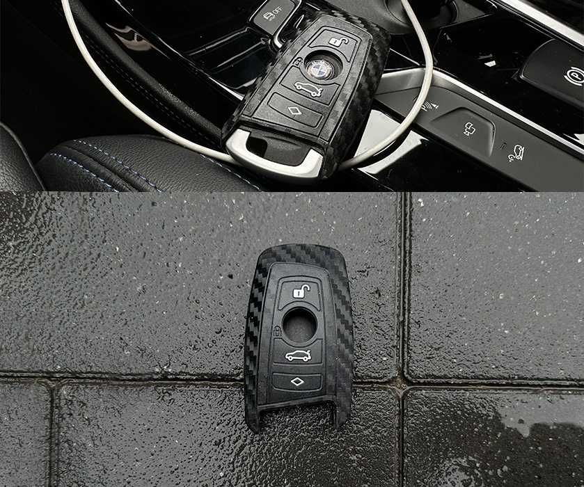 Чехол для ключа ключ БМВ BMW f20 f21 f30 f31 f10 f11 f25 f01 карбон