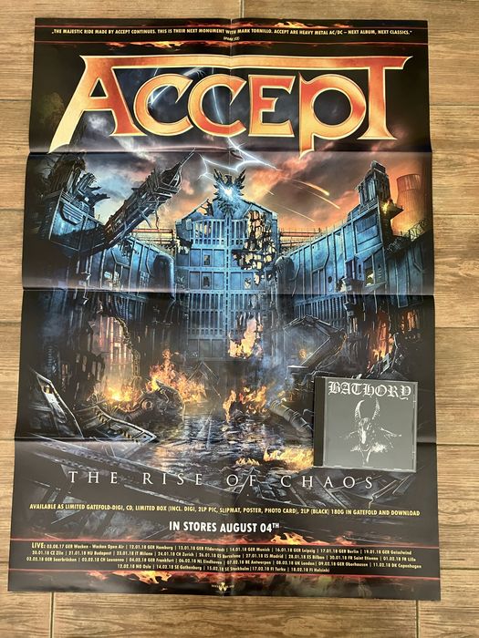 Poster Accept - The Rise of Chaos - Original Nuclear Blast