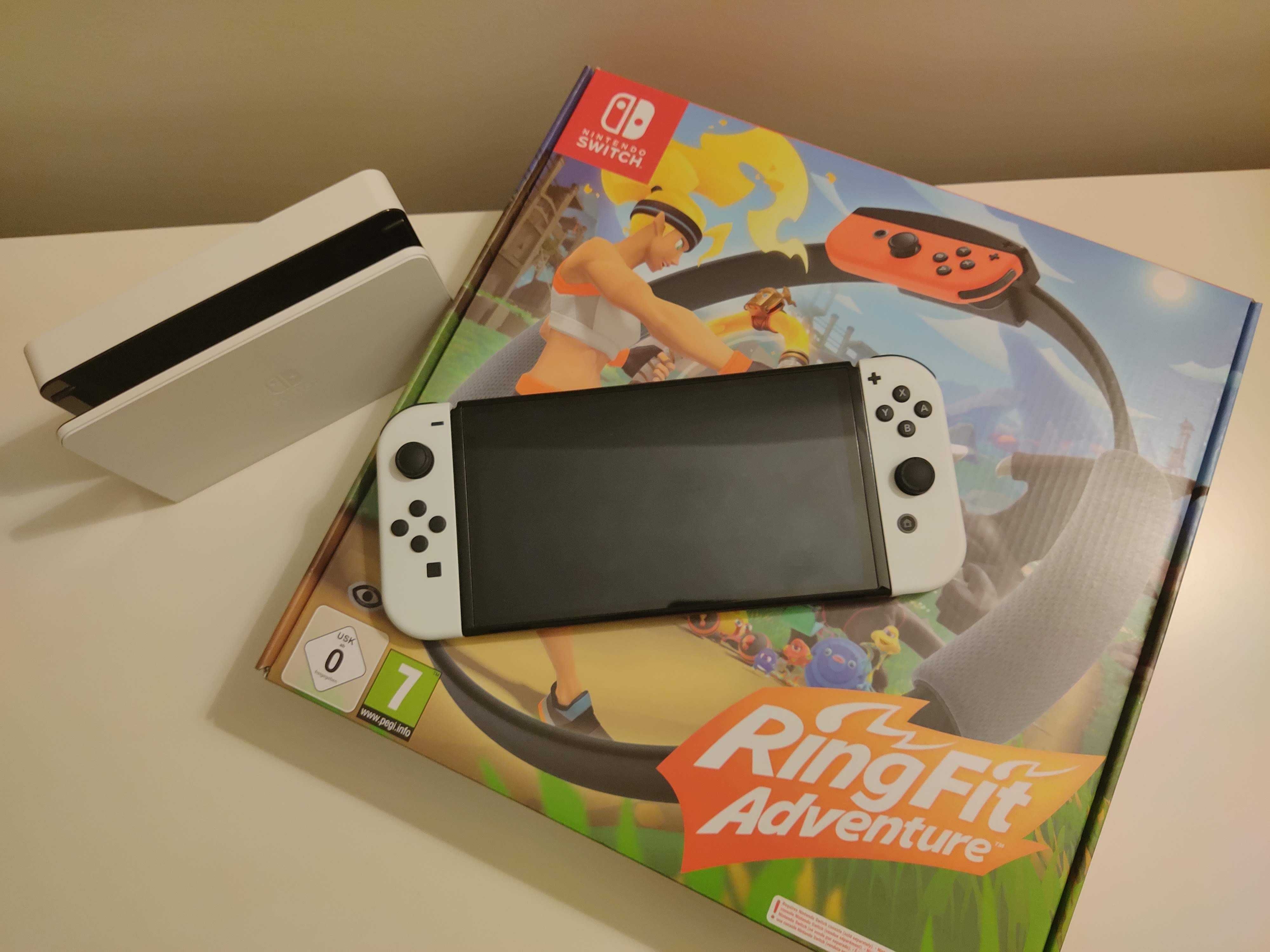 Nintendo Switch OLED + Ring Fit Adventure - Como Novos! Canidelo • OLX  Portugal