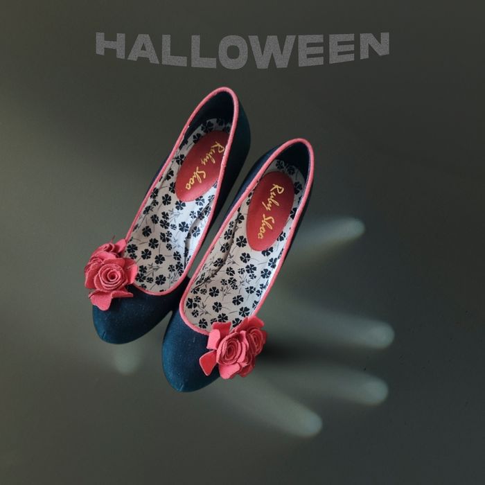 Ruby Shoo EVA pantofle czółenka na platformie w stylu pin up girl.. Ro