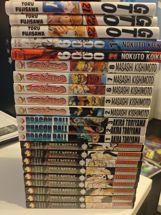 Mangi - Naruto, Fullmetal Alchemist, Dragon Ball, GTO, 6000