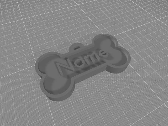 Placa de identificação animal