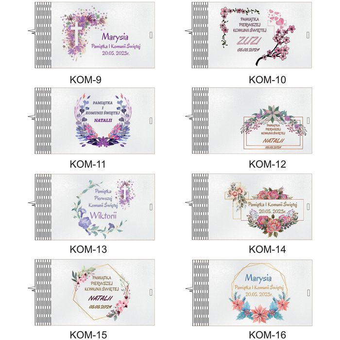 Drewniane pudełko na zdjęcia I Komunia Św miejsce na pendriva