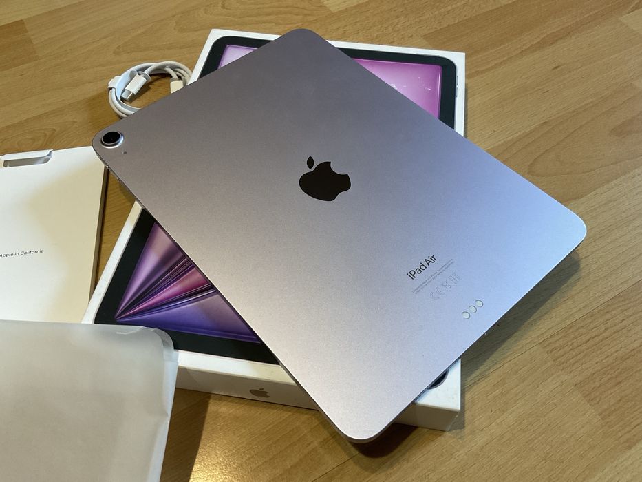 Jak nowy iPad Air 6 gen, M2, gwarancja, komplet, etui