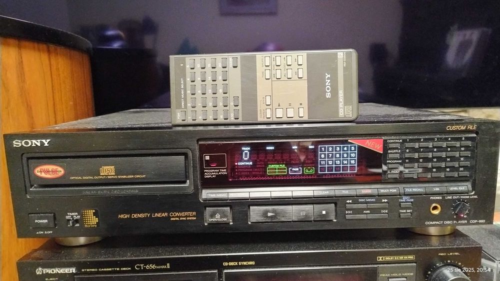 SONY CDP-990 topowy odtwarzacz CD PILOT !