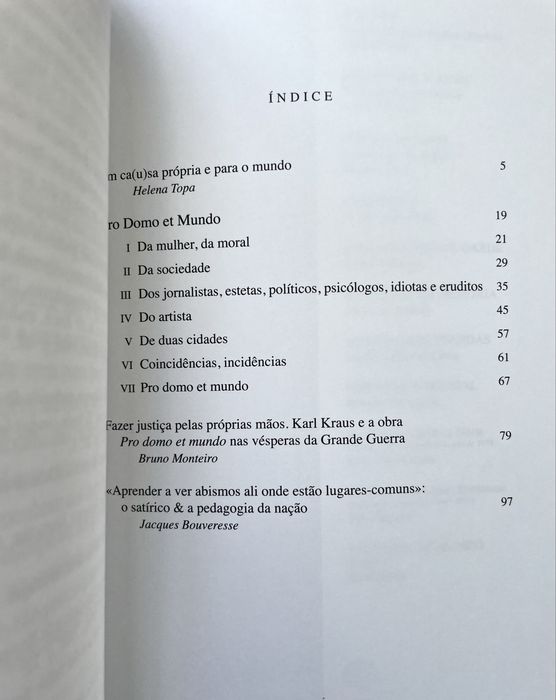 Karl Kraus - Pro Domo et Mundo: Aforismos
