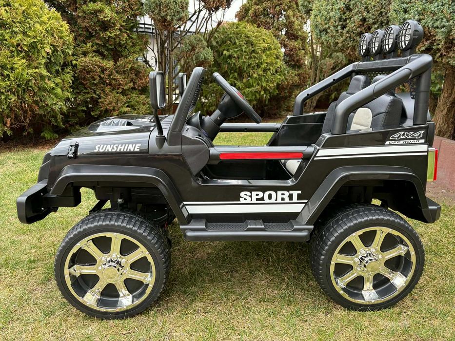 Samochód na akumulator DUŻY JEEP Auto dla dzieci 4x4 PILOT EVA