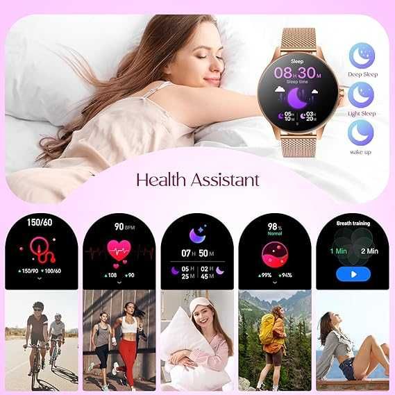 Smartwatch de mulher com 3 braceletes - NOVO