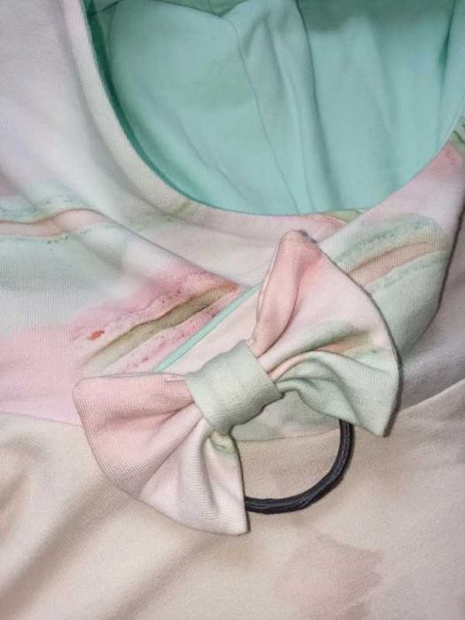 Bluza i gumka do włosów handmade