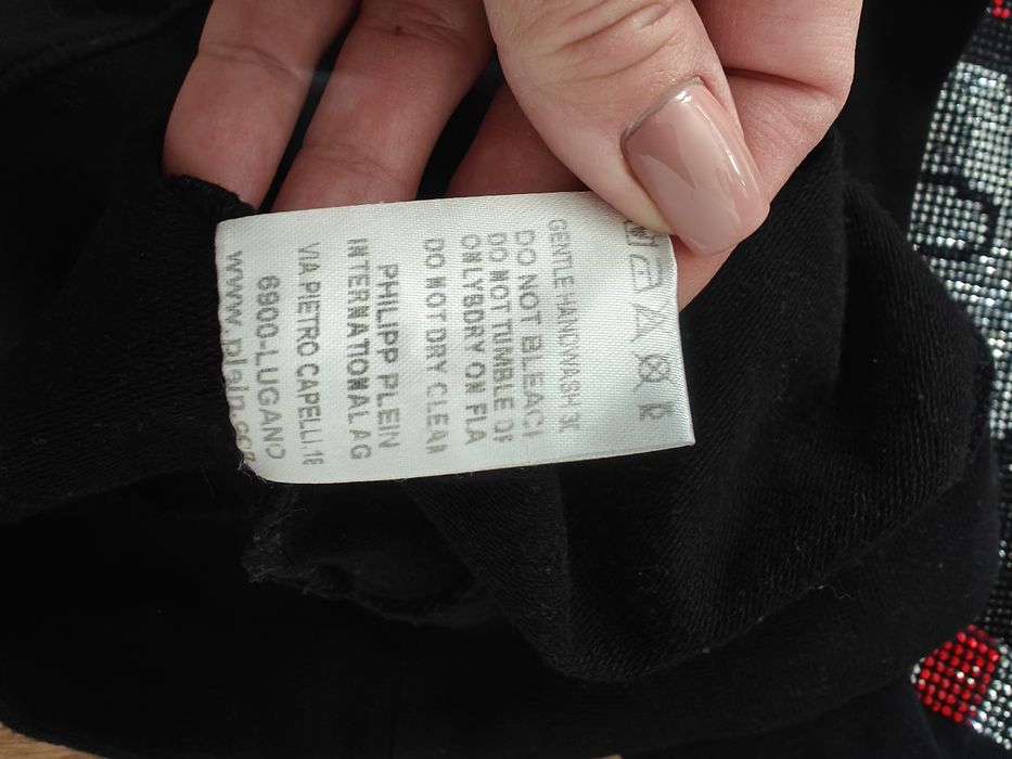 Bluza Philipp Plein M dżety cyrkonie myszka premium bawełniana