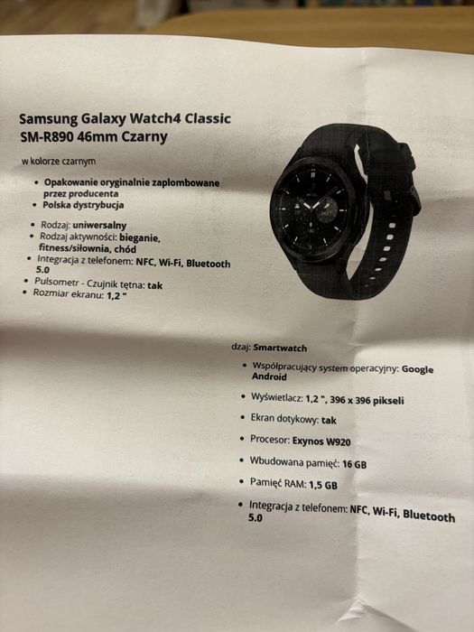 samsung galaxy watch4 classic sm-r890 46 mm
