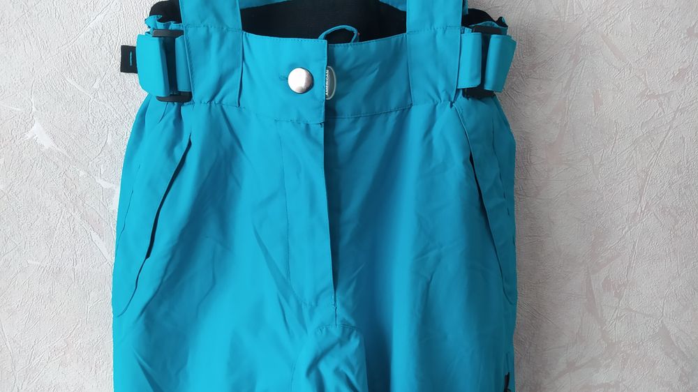 Штаны горнолыжные лыжные с подтяжками оригинал бирюза American project