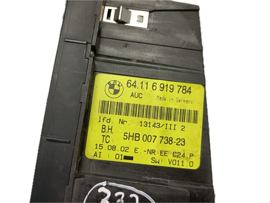 BMW 3 Compact (E46) Heating Control / Soft Top Control433445487038976002