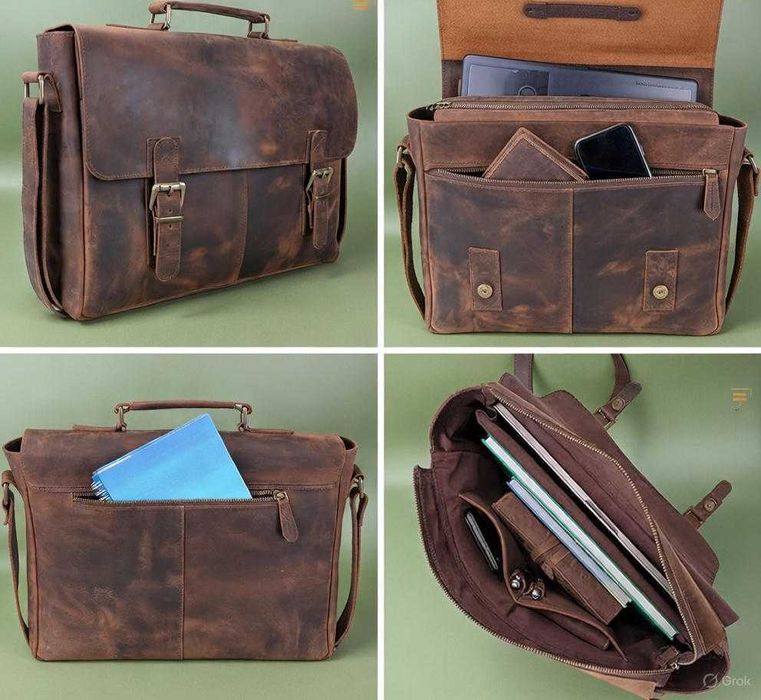 Skórzana Torba Unisex (męska, damska)  Skóra Naturalna - wysoka jakość