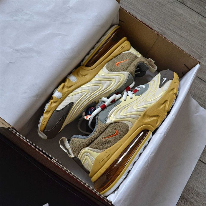 Чоловічі кросівки Travis Scott X Nike Air Max 270 React "Cactus Trails" Розміри 40-45