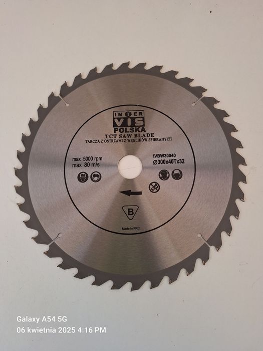 Tarcza do drewna inter vis 300x40Tx32