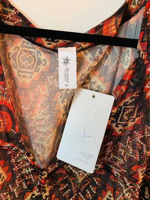 Túnica de praia boho | Nova com etiqueta | Tamanho M