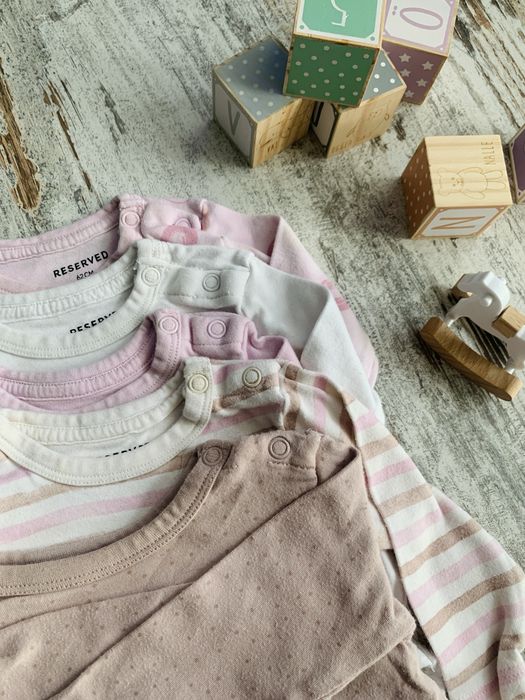 Zestaw body z dlugim rekawem, 5-pak Reseverd r62