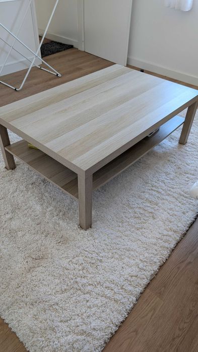 Mesa de centro (castanho claro, 118x78)