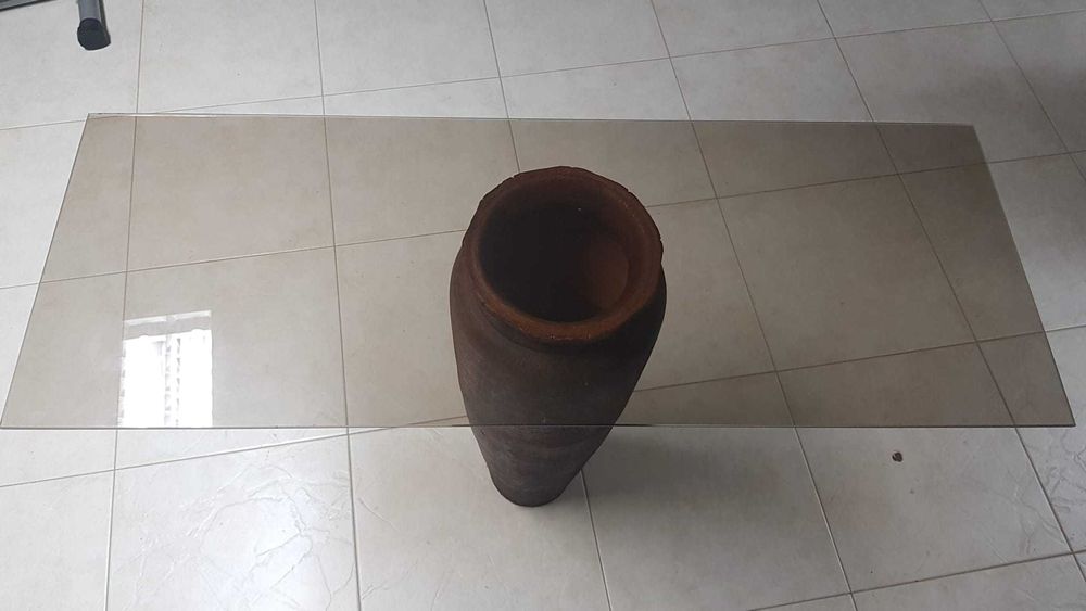 Tampo de vidro castanho