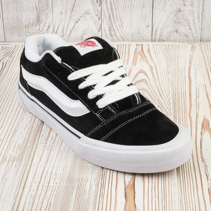 Кеди Vans KNU Skool (Black/White) чорно-білі