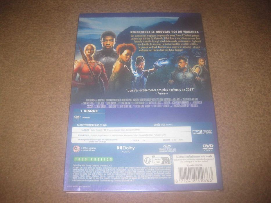 DVD "Pantera Negra" com Chadwick Boseman numa Edição Especial em Slidepack!