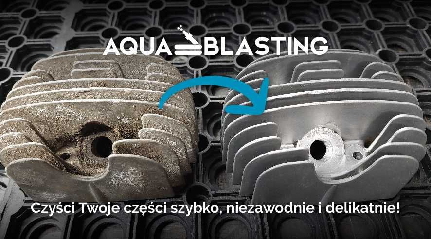Aquablast, Szkiełkowanie wodne, Aqua-blasting Łódź.